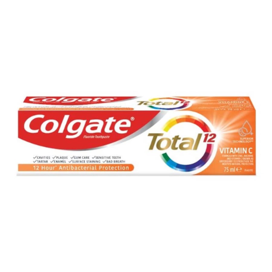 Total toothpaste 12 with vitamin C from Colgate - 75 ml