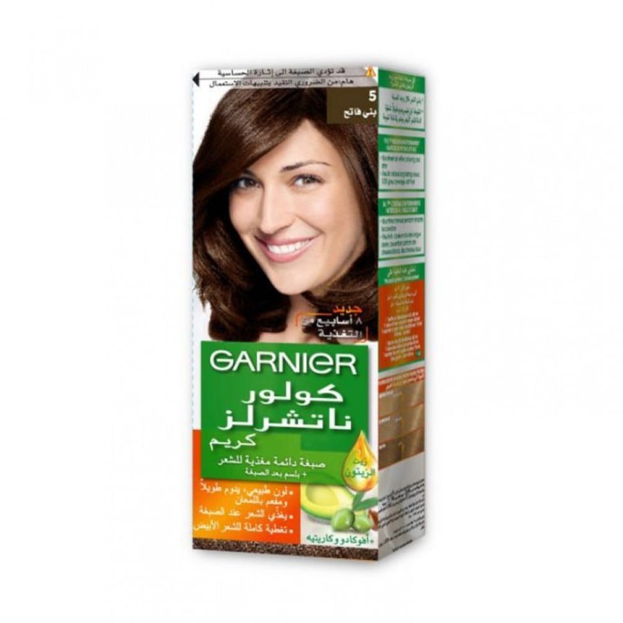 غارنييه صبغه شعر كولور ناتشرلز 5 بني فاتح