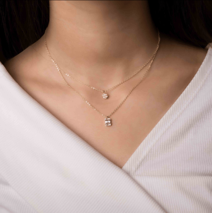 طقم مجوهرات ( سلسال دورين , خاتم توينز,خاتم نمط فيونكه زركون و طوق شعر مرصع بقطع كرستال)