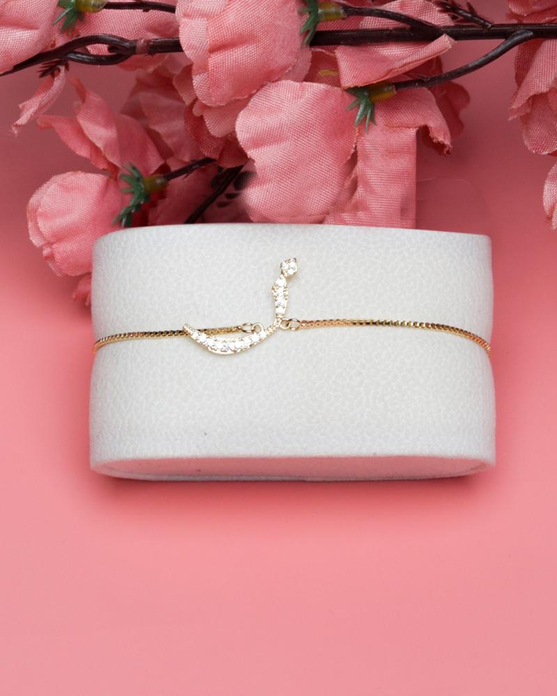 Bracelet letter (Z) zircon