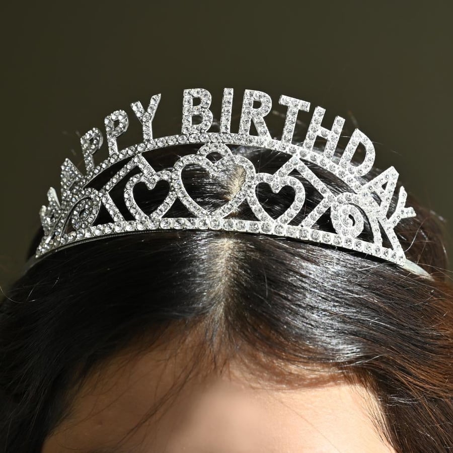 تاج لامع كرستال Happy Birthday