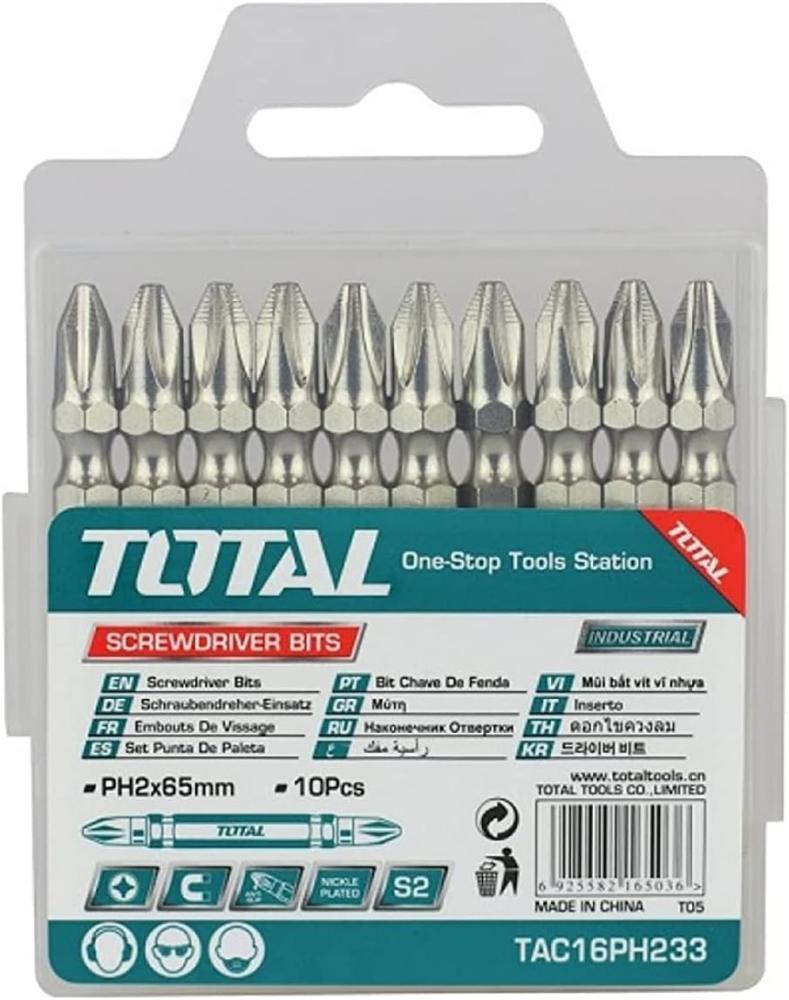لقمة براغي كروم TOTAL توتال 65mm ph2+ph2+ TAC16PH233