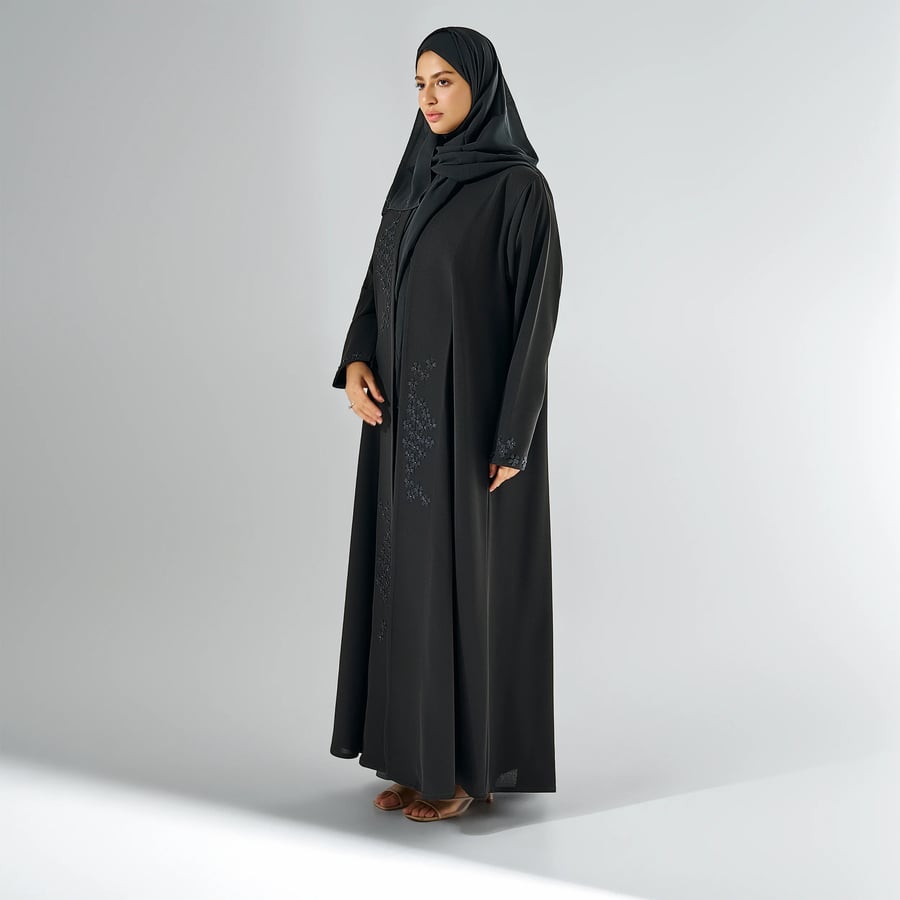 عباية لف سوداء