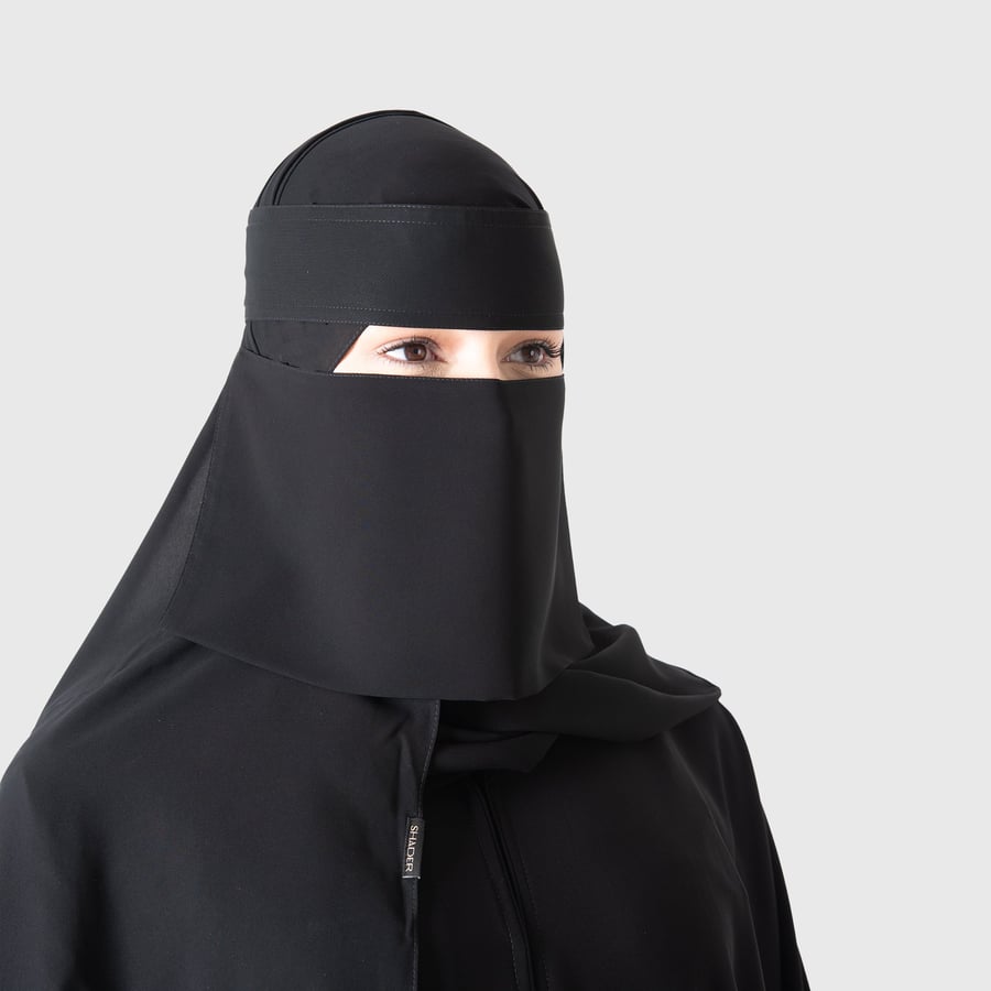 نقاب 6 انش بمطاط مايل
