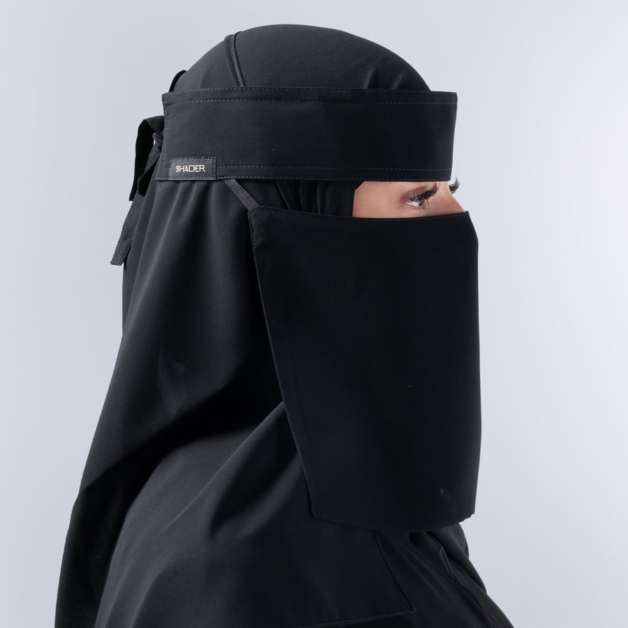 نقاب 9 انش مطاط مايل