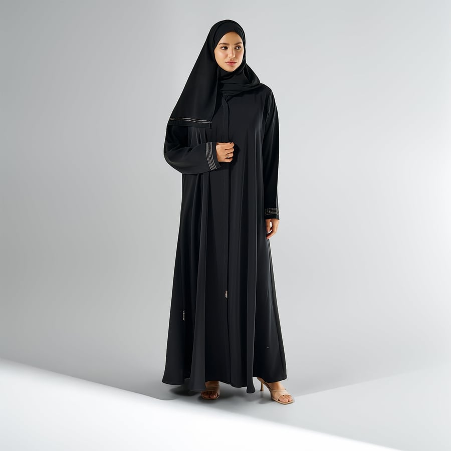 عباية كلوش ناعمة من الحرير
