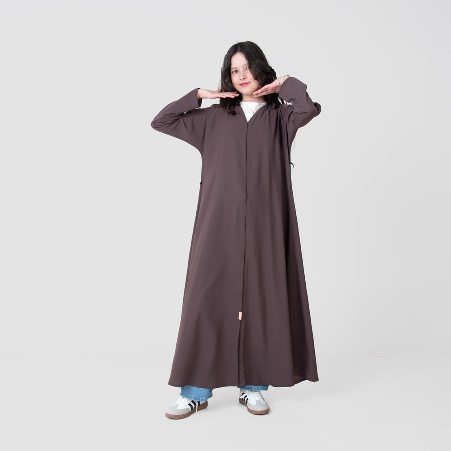 عباية بناتي ناعمة ملونة سادة