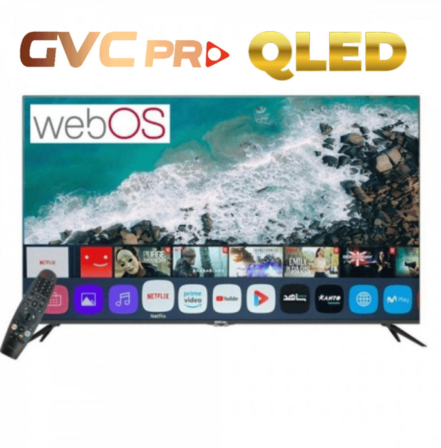 شاشة GVC75 بوصة QLED- ويبس + سمارت 4K