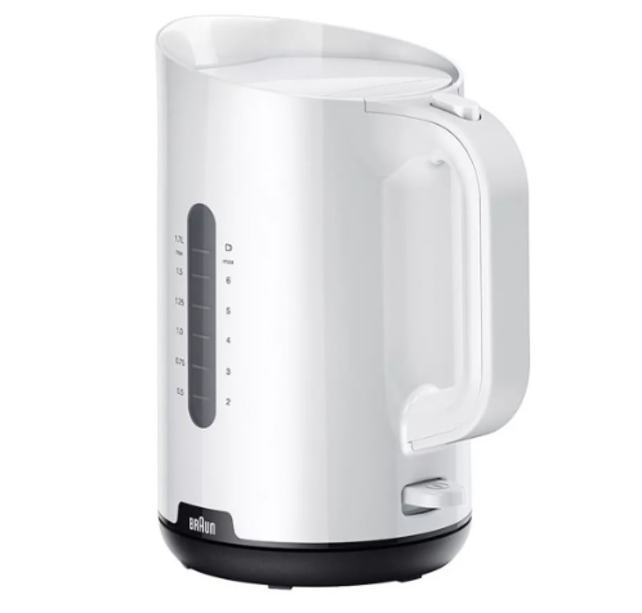 Braun Cordless Kettle, 2200 Watts, 1.7 Liter Capacity, White