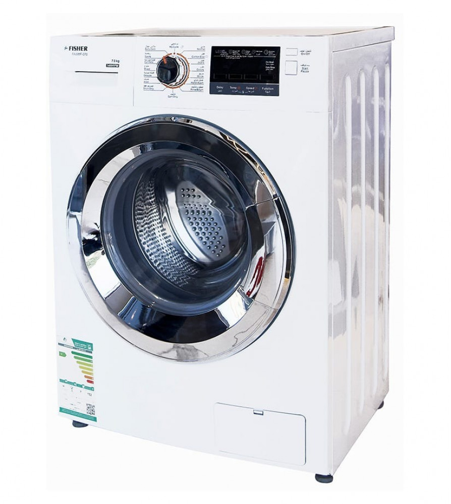 Fisher front load automatic washing machine 10 kg - white