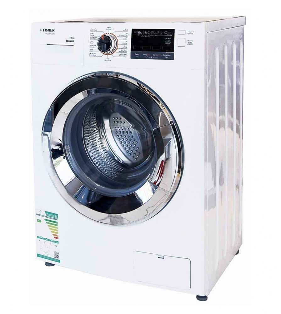 Fisher front load automatic washing machine 10 kg - white