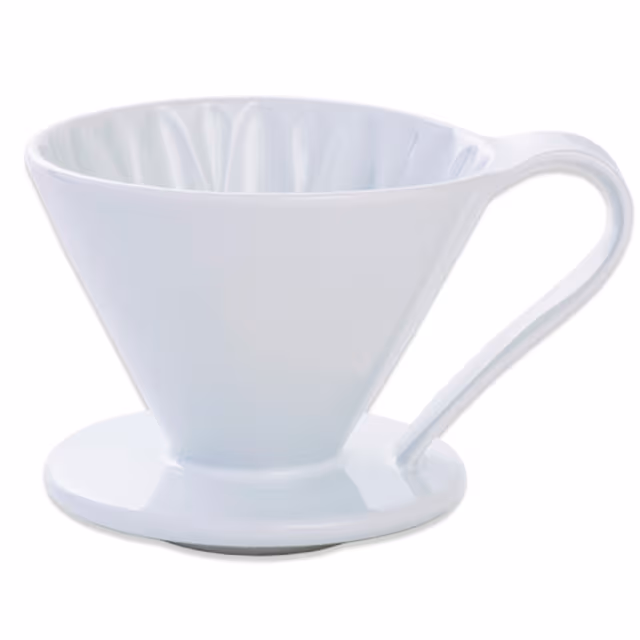 قمع كافييك سيراميك أبيض 2كوب - Cafec Dripper White Ceramic 2cup