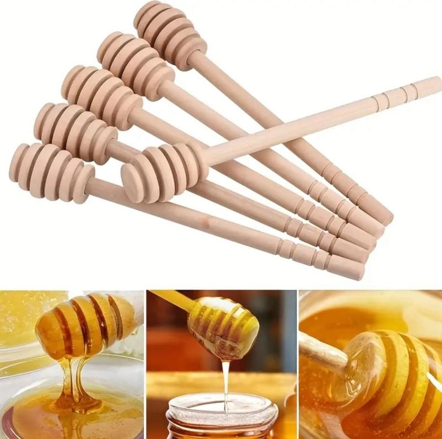 Wooden honey spoon set | 5 pieces