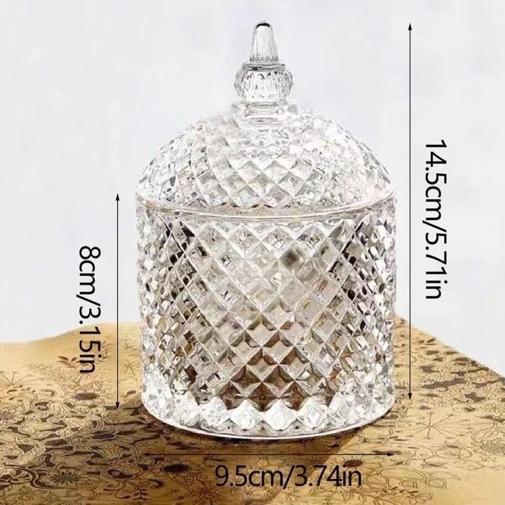 سكرية زجاج كريستالية | 2 قطعة
