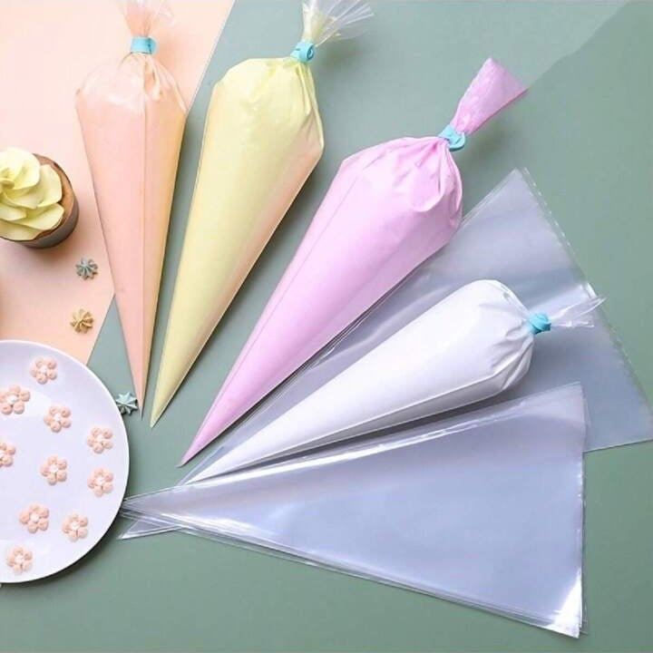 Thick transparent nylon cream bags | 31 cm size | 60 pieces