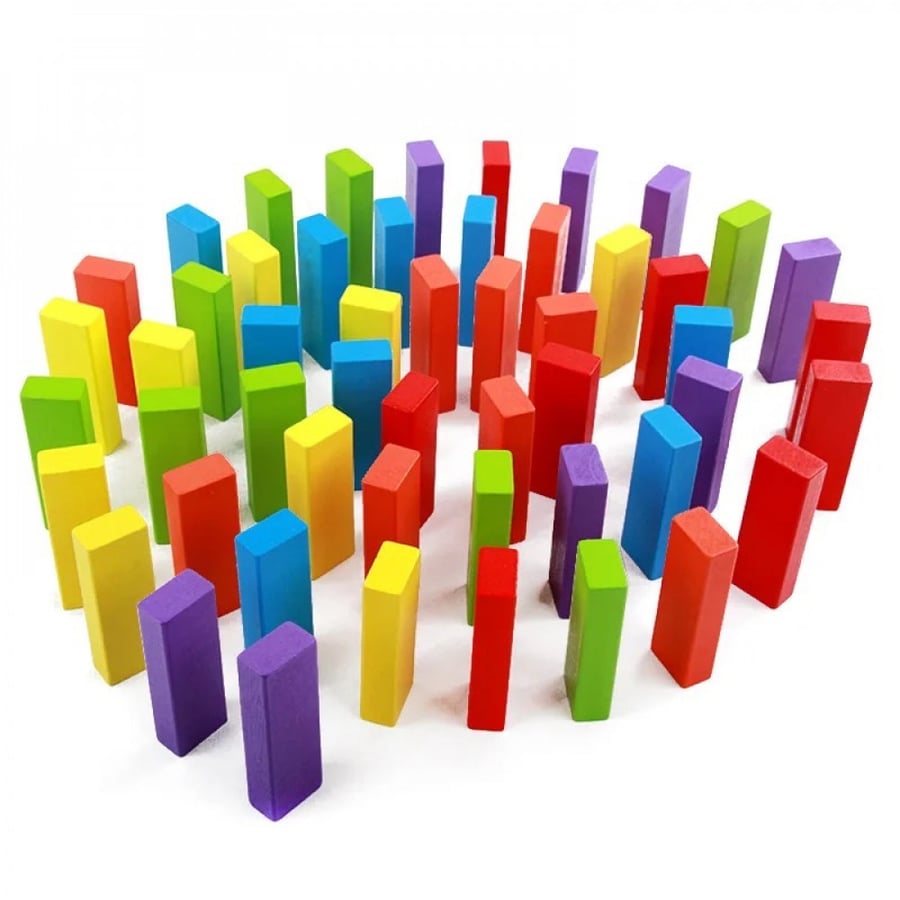 Ginga wooden tower game - colorful