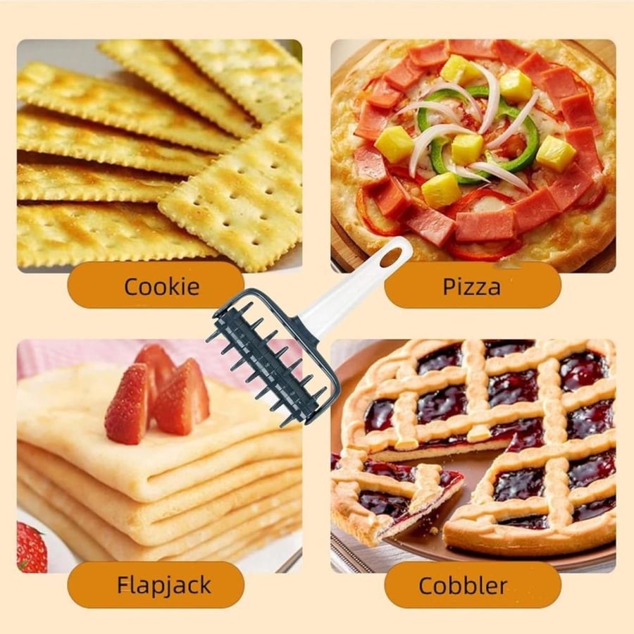 رول تخريم العجين لصنع ثقوب في العجين