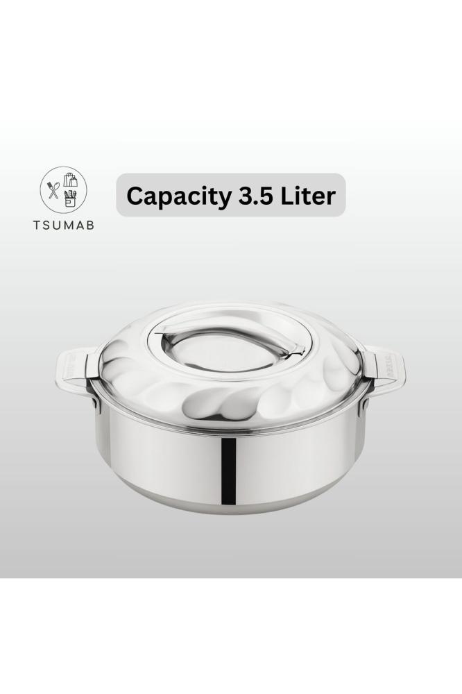 Double Wall Stainless Steel Hot Pot Casserole – 3.5 Liter