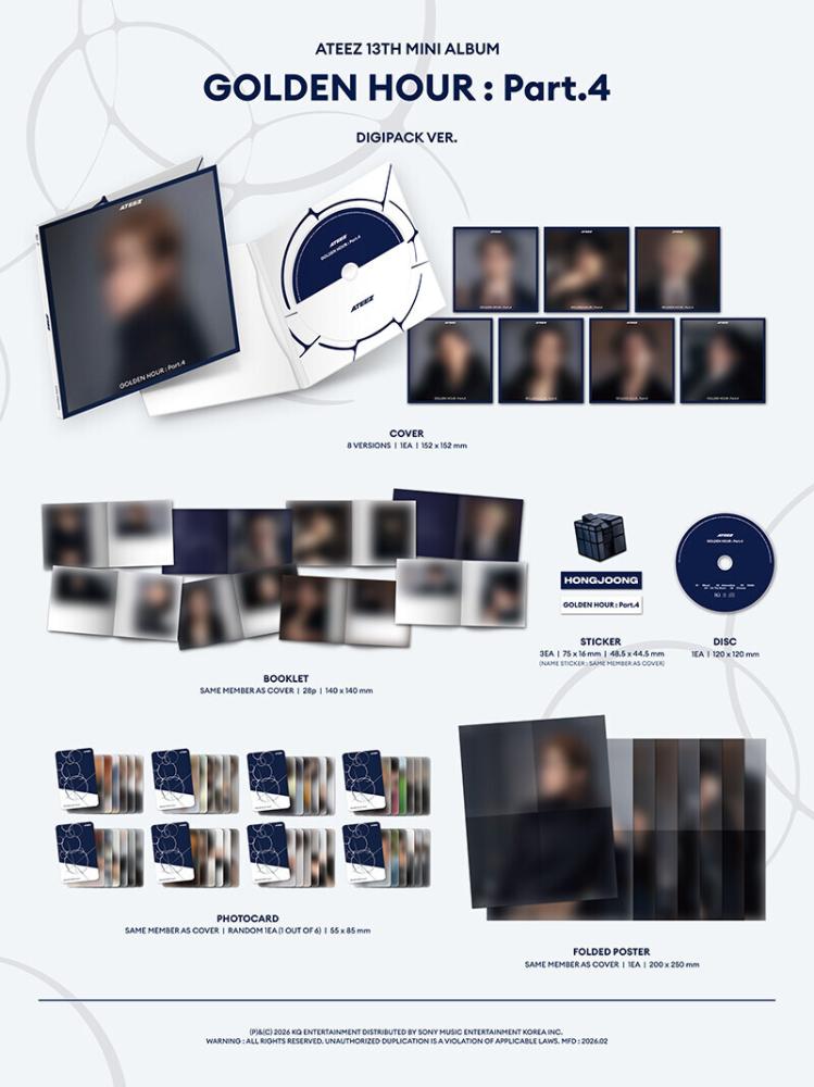 ATEEZ - 13th Mini Album GOLDEN HOUR : Part.4