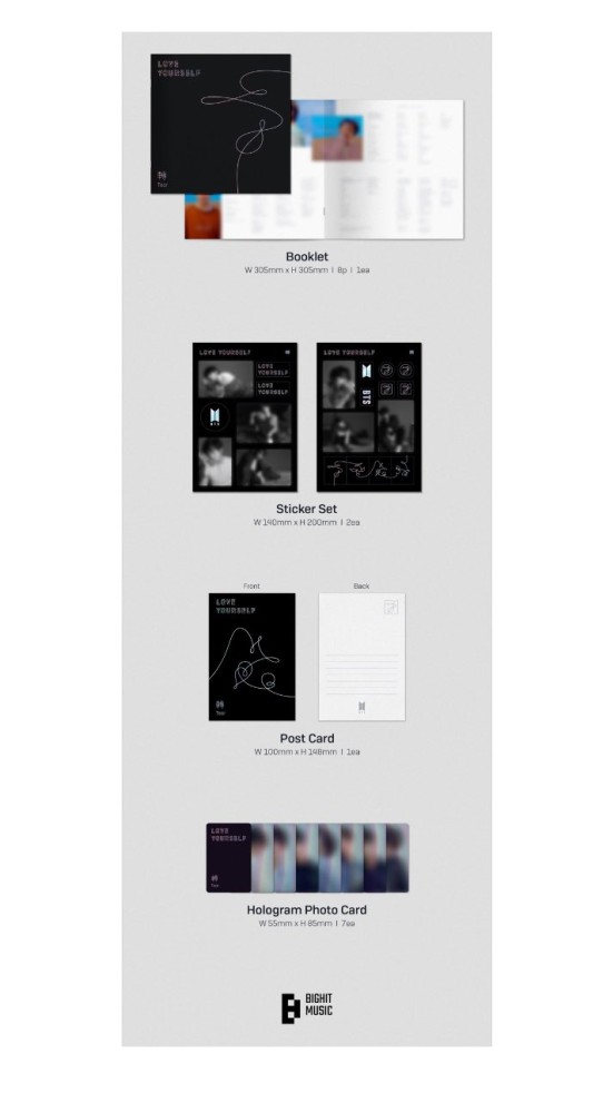 BTS 'LOVE YOURSELF 轉 'Tear'' LP