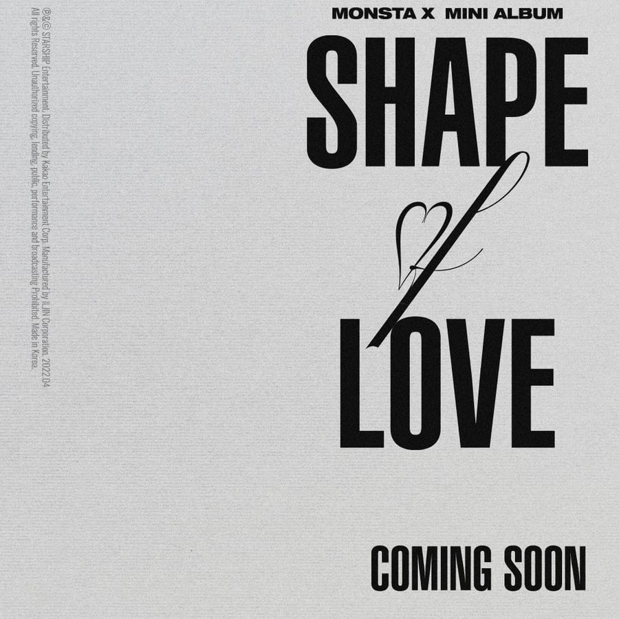 MONSTA X Mini Album  'SHAPE of LOVE'