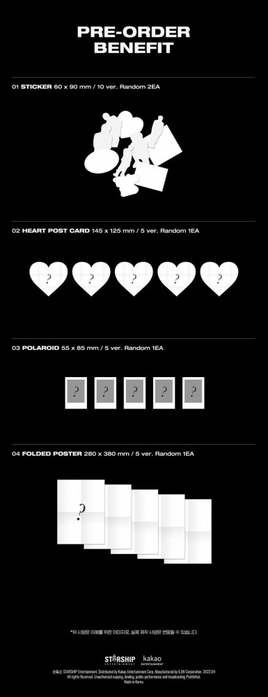 MONSTA X Mini Album  'SHAPE of LOVE'