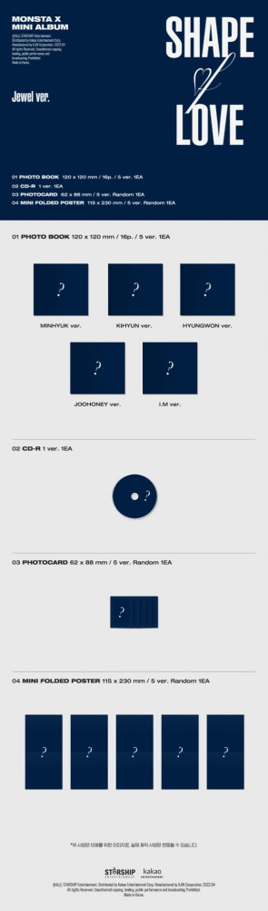 MONSTA X Mini Album  'SHAPE of LOVE'