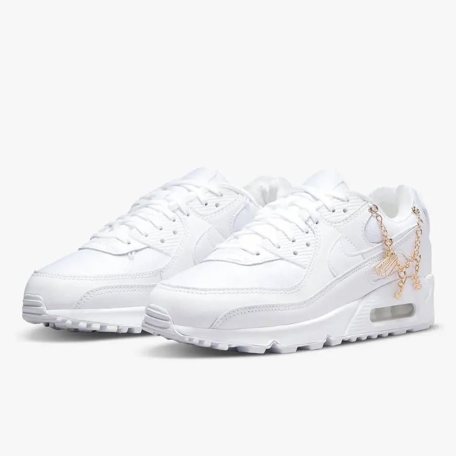 حذاء Nike Authentic AIR MAX 90 PRM كاجوال نسائي جديد DH0569-100