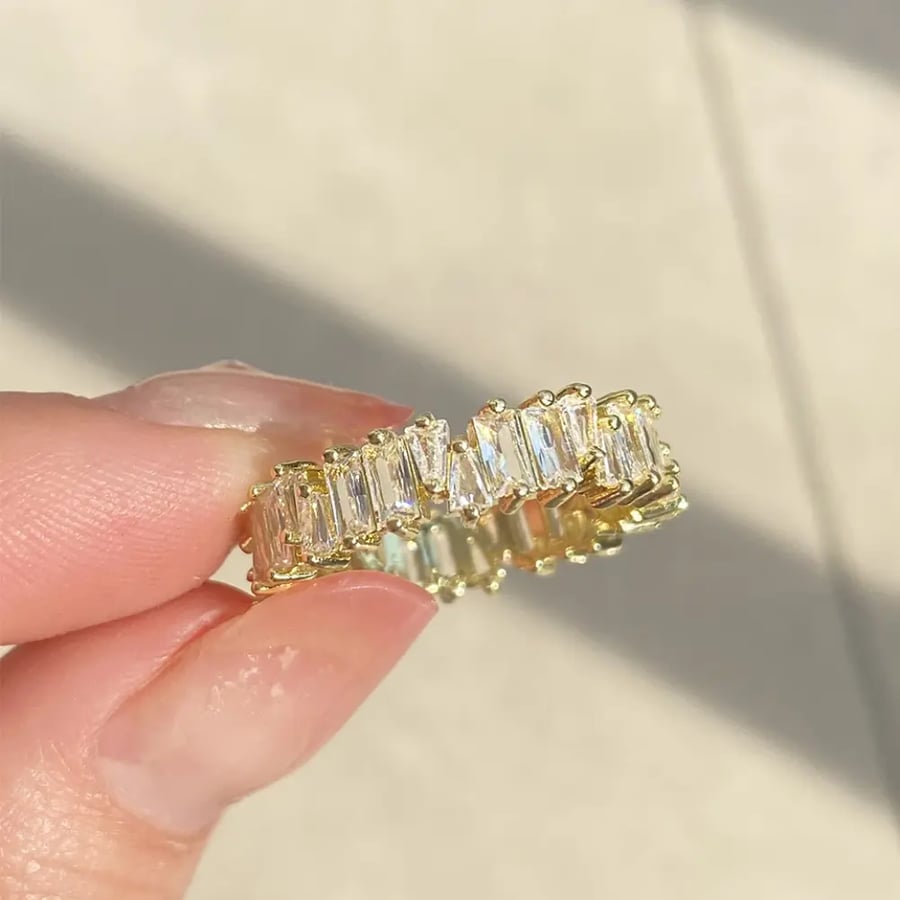 خاتم رغيف فرنسي 18K ذهبي كلاسيك