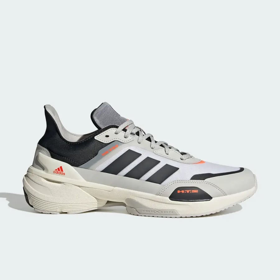 حذاء الجري Adidas الأصلي الجديد للجنسين ذو القطع المنخفضة ونعل سميك IE3222