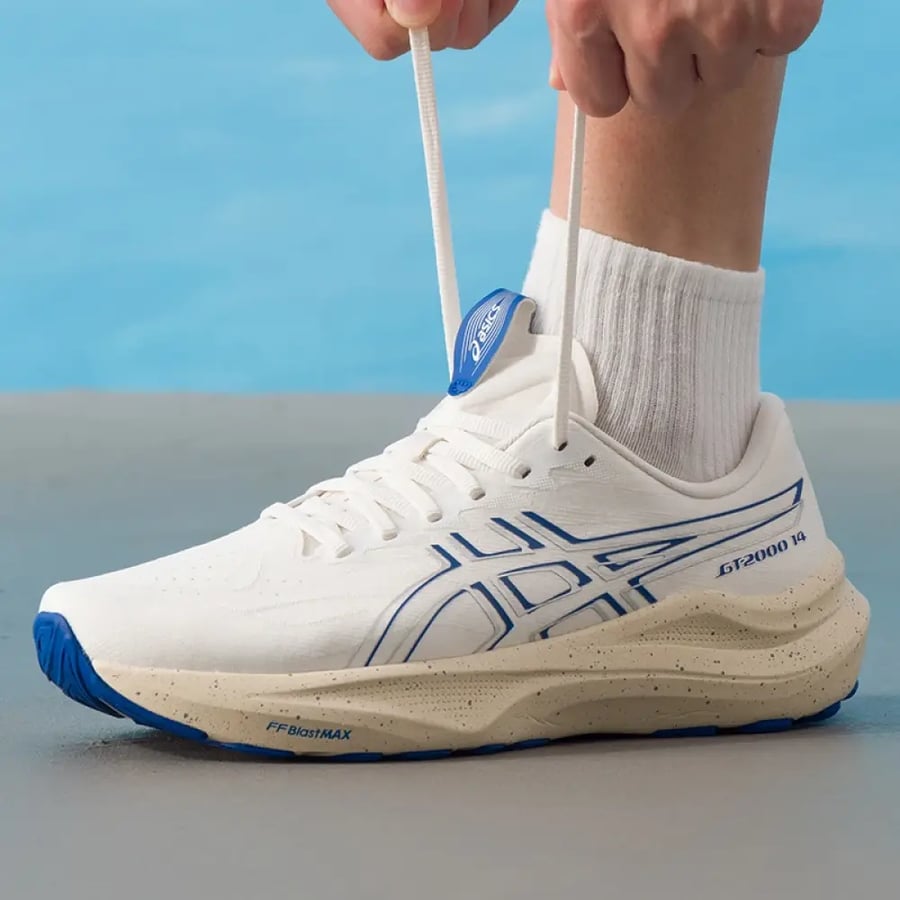 أحذية رجالية من Asics طراز Gt-2000 14، أحذية رياضية للتدريب واللياقة البدنية، مريحة وقابلة للتنفس، أحذية جري عادية 1011C191-101
