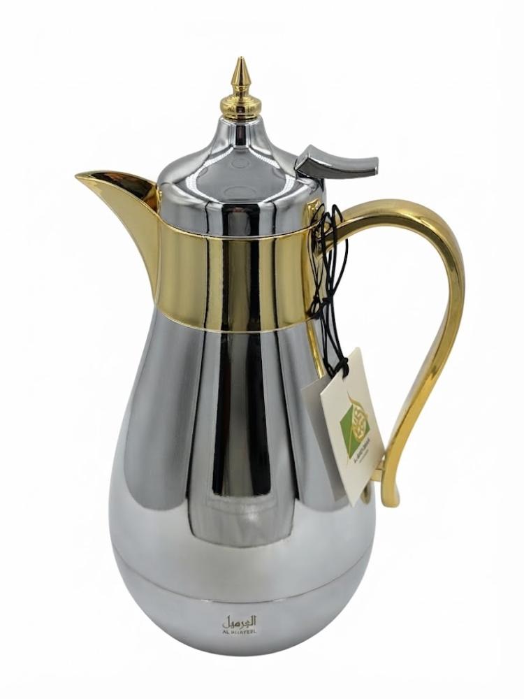 طقم ترامس ضيافة كروم مذهب 100640