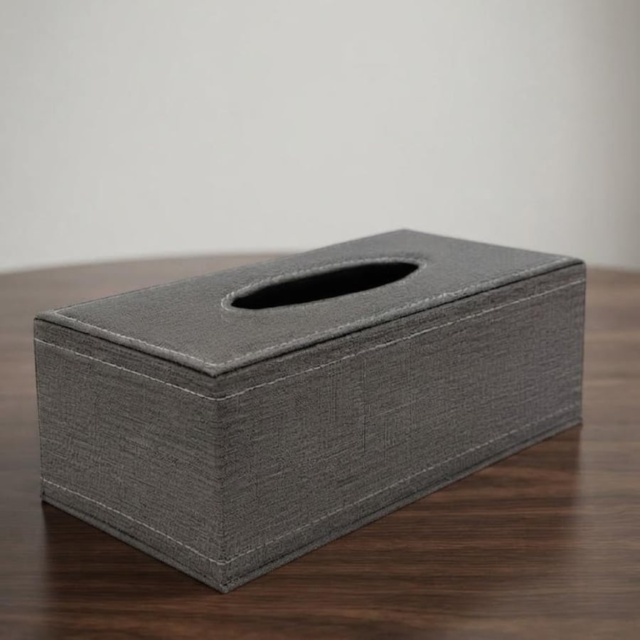 علبة مناديل جلد أنيق - 24×12×9 سم