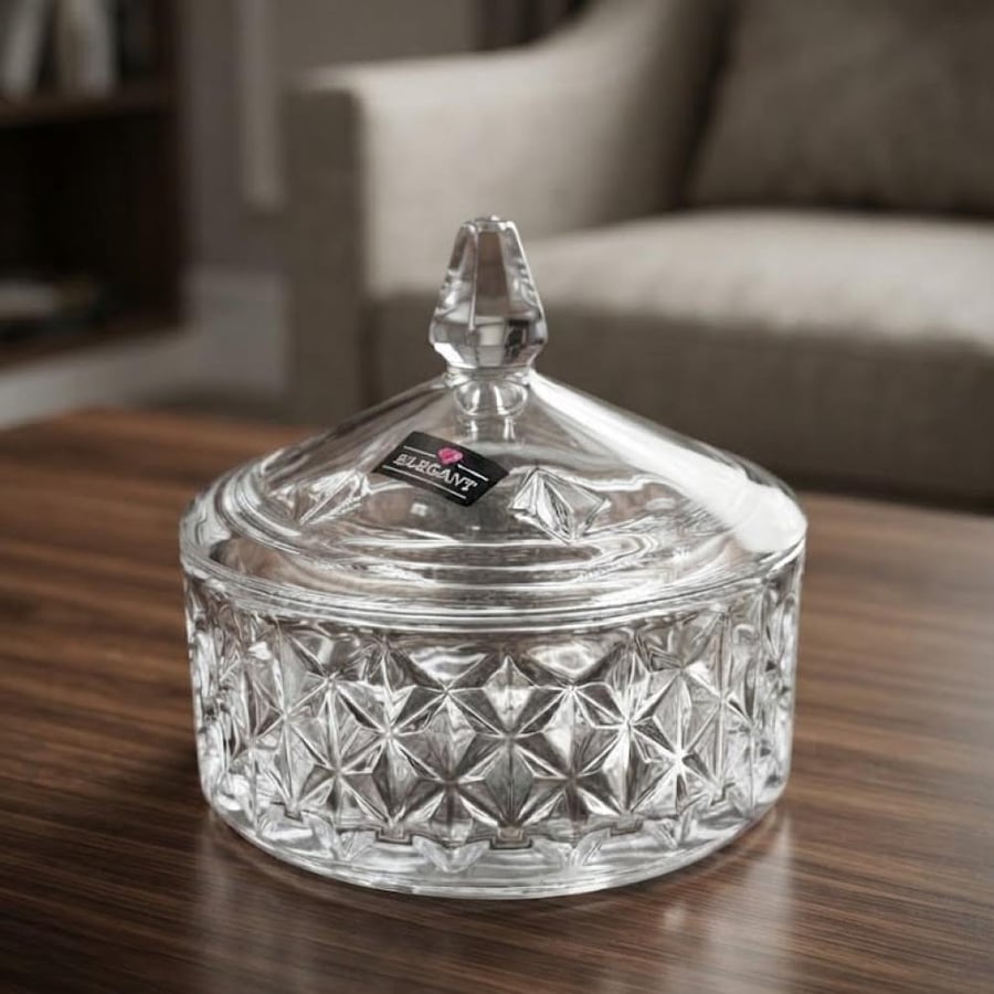 سكرية زجاج بغطاء - BW11506