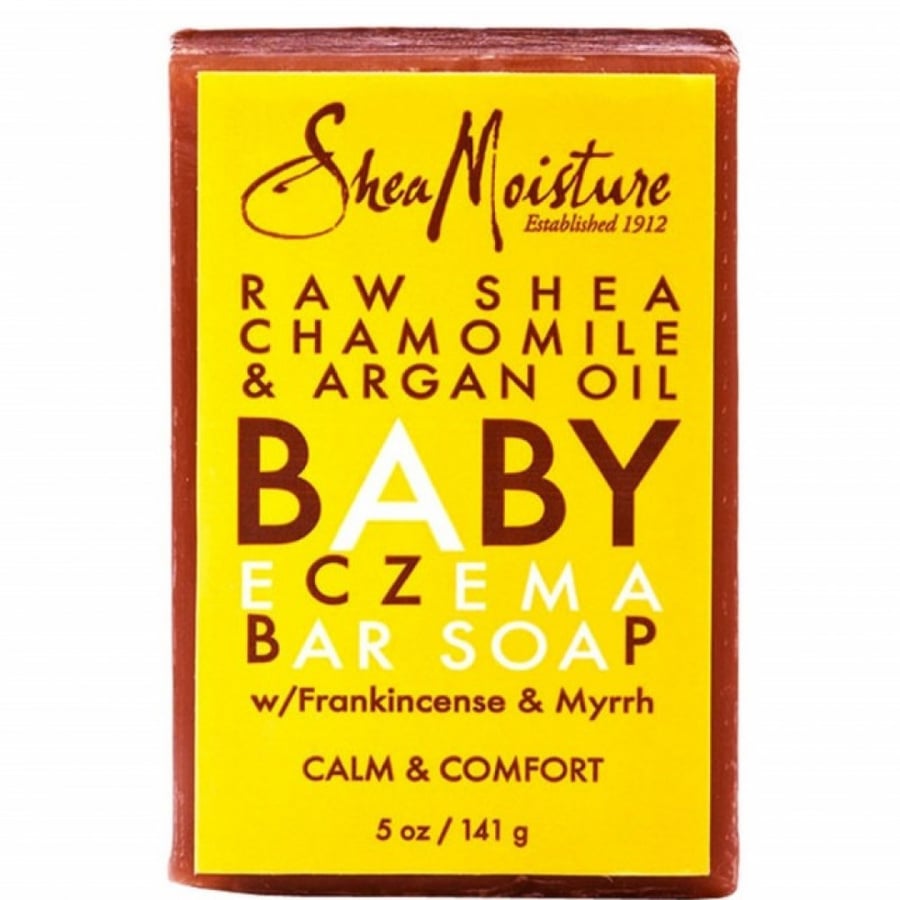SheaMoisture، صابون الأطفال الخام بزبدة الشيا والبابونج وزيت الأرغان مع اللبان والمر 142