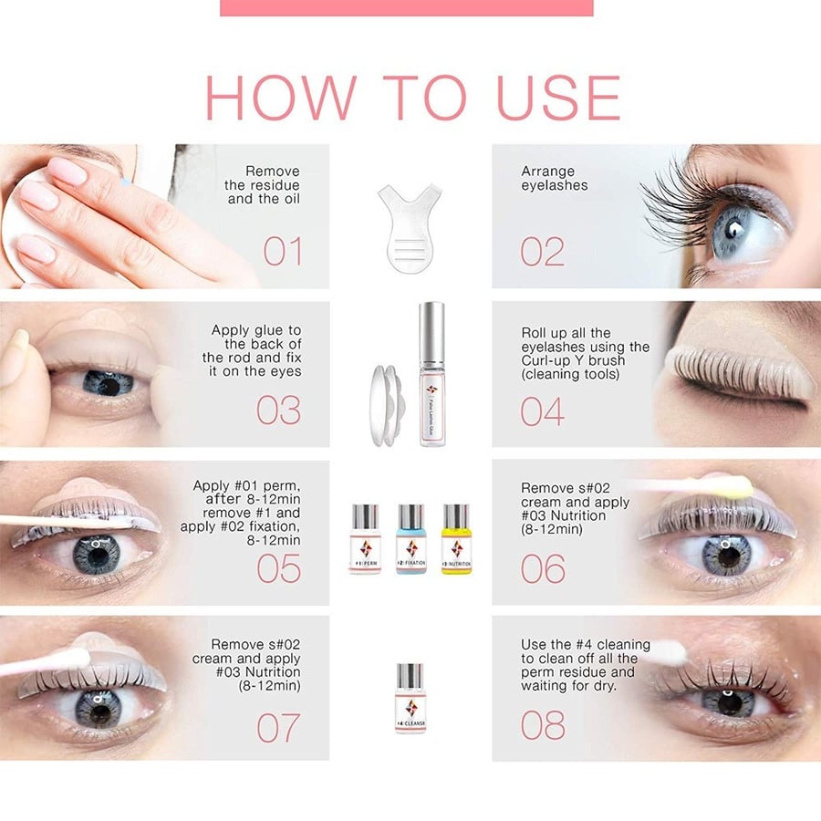 لاش لفت أداة لرفع وبرم الرموش بالمنزل iconsign Lash Lift