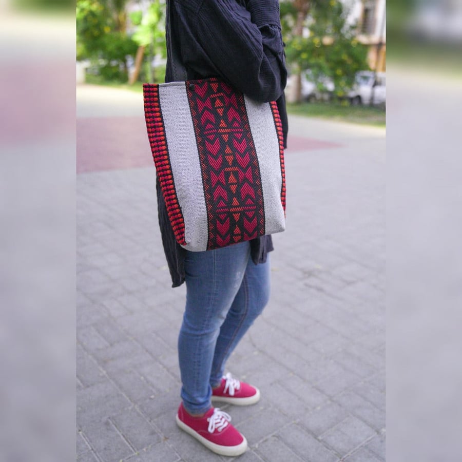حقيبة يد نسائية بنقش سدو  موديل 3