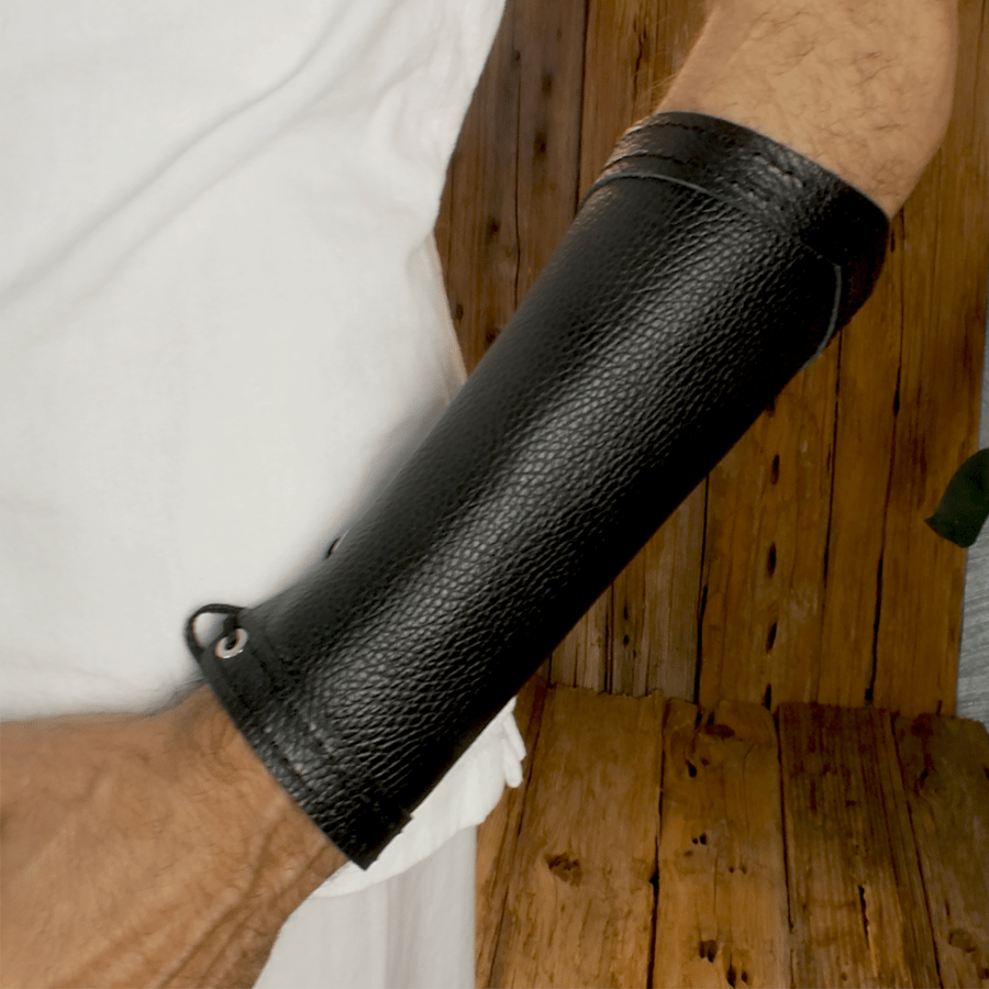 Black military uniform wrist guard