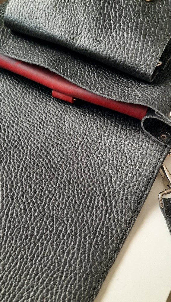Genuine leather crossbody bag