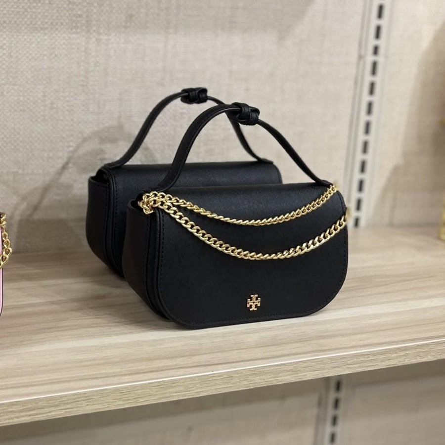 شنطة tory burch  أسود حجم ميني