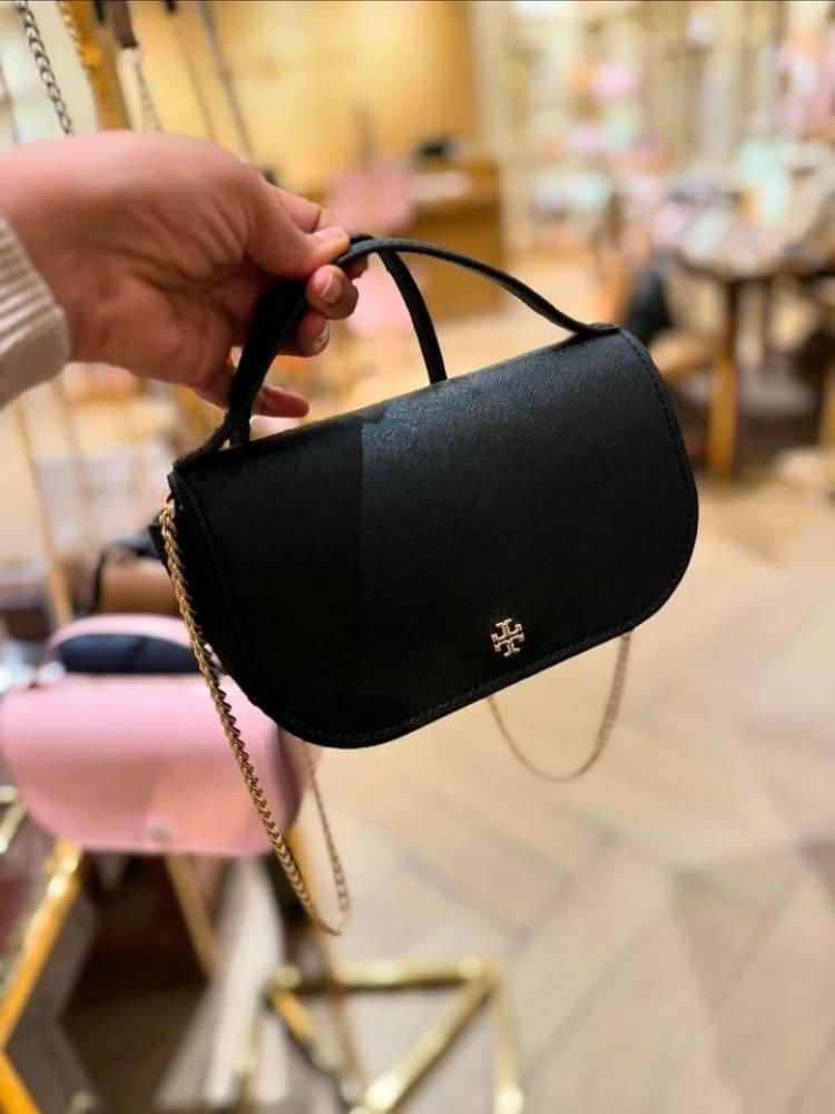 شنطة tory burch  أسود حجم ميني