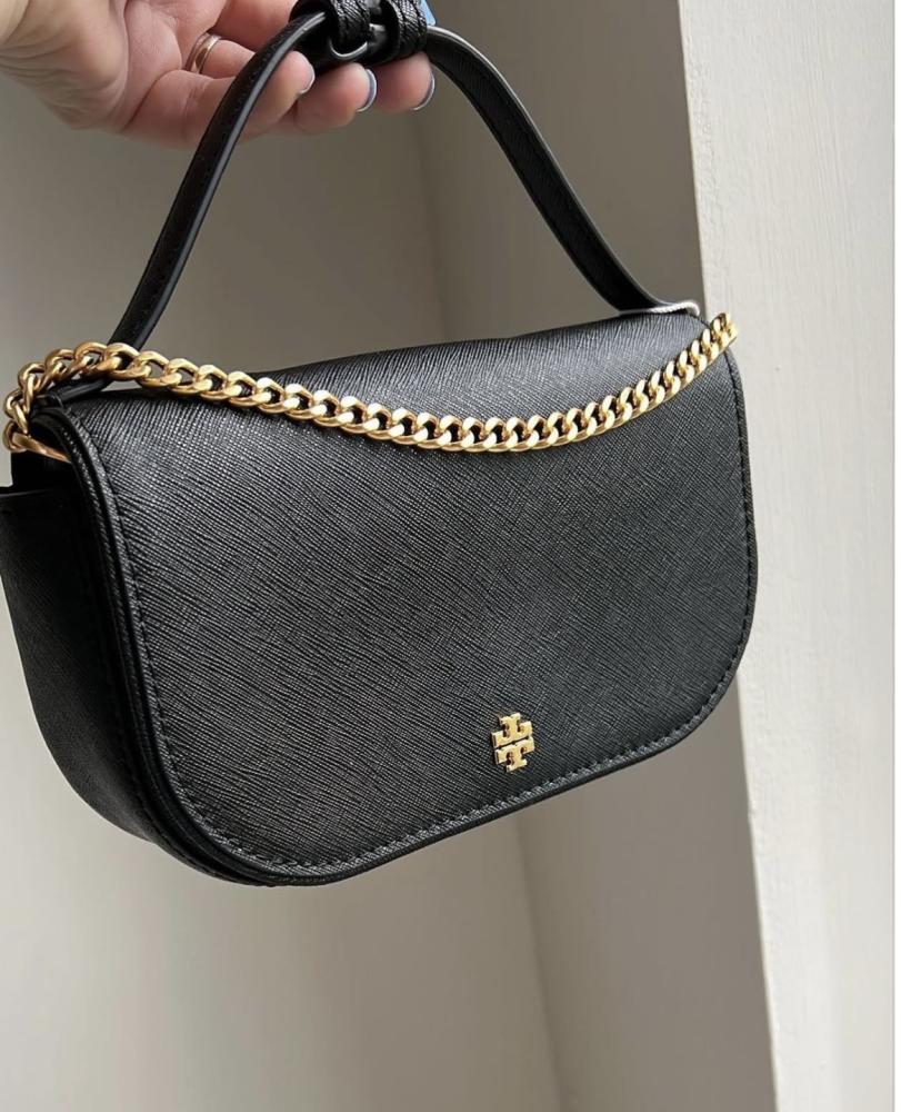 شنطة tory burch  أسود حجم ميني