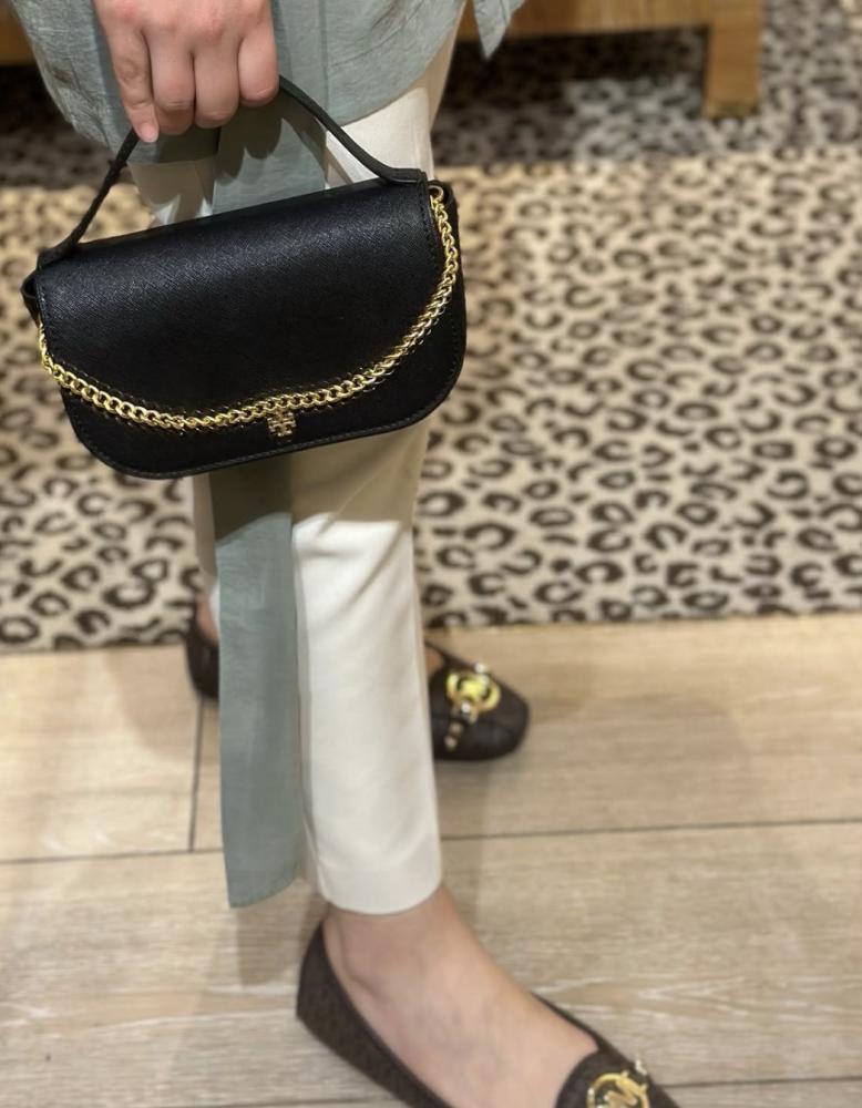 شنطة tory burch  أسود حجم ميني