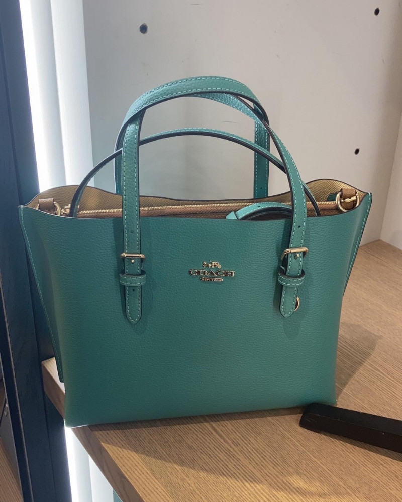 Coach bag medium + long leather strap