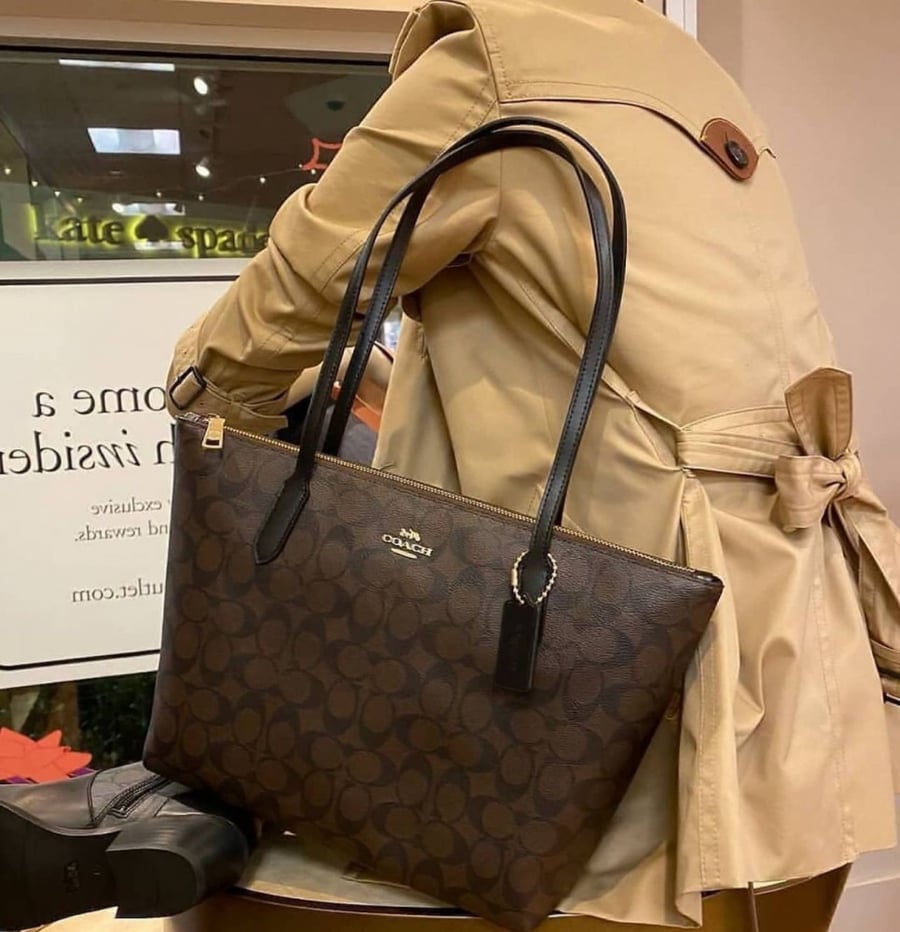 Coach bag Large dark (leather)