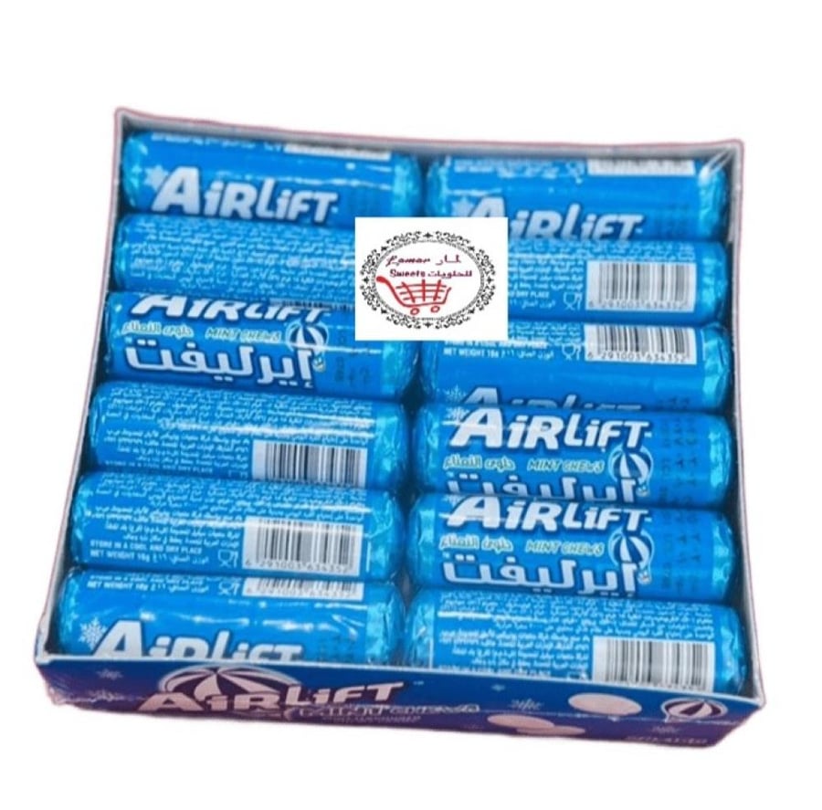 ايرليفت حلوى متنوعة ( نعناع - فواكة )24حبة*16G