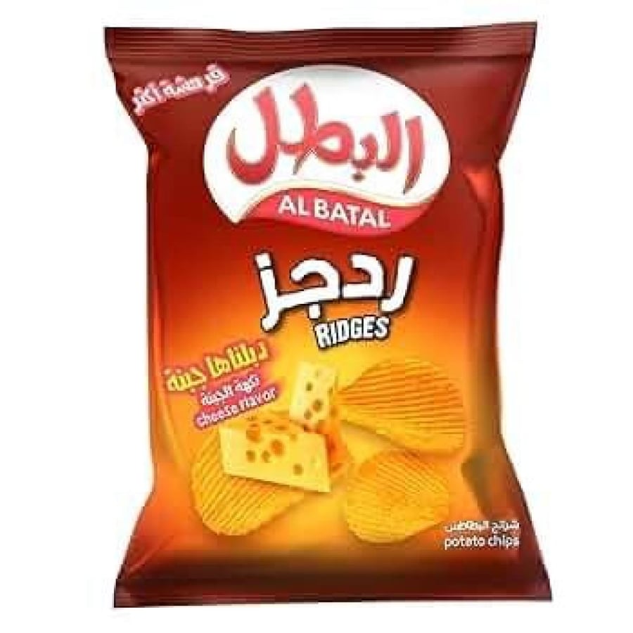 البطل بطاطس ردجز بالجبنة 155G
