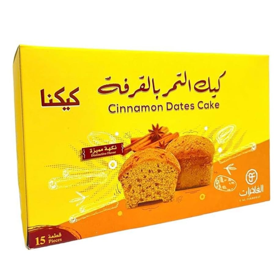 كيك الفاخرات تمر وقرفة 15قطعة*350G