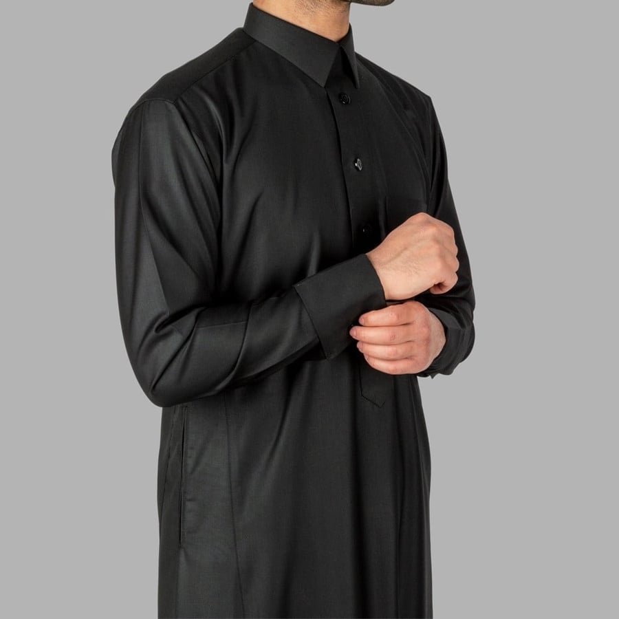 ثوب شتوي سعودي قلاب
