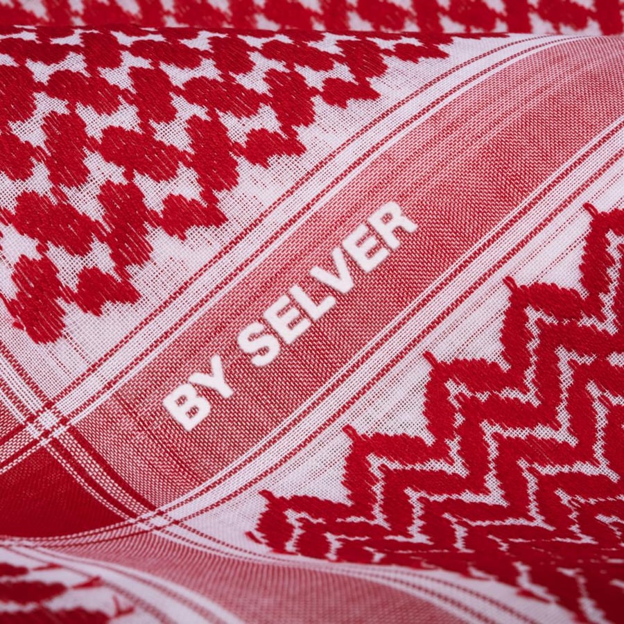 شماغ BY SELVER الأحمر